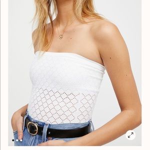 Free People Honey Textured Tube Top